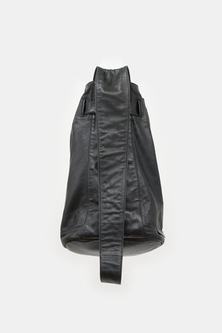 Gucci Leather Drawstring Bag