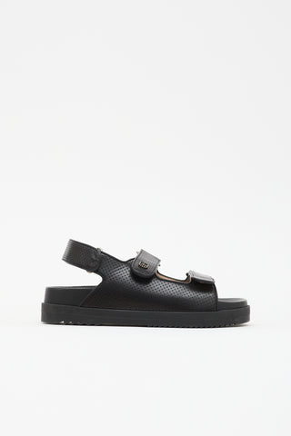 Gucci Leather GG Dad Sandal