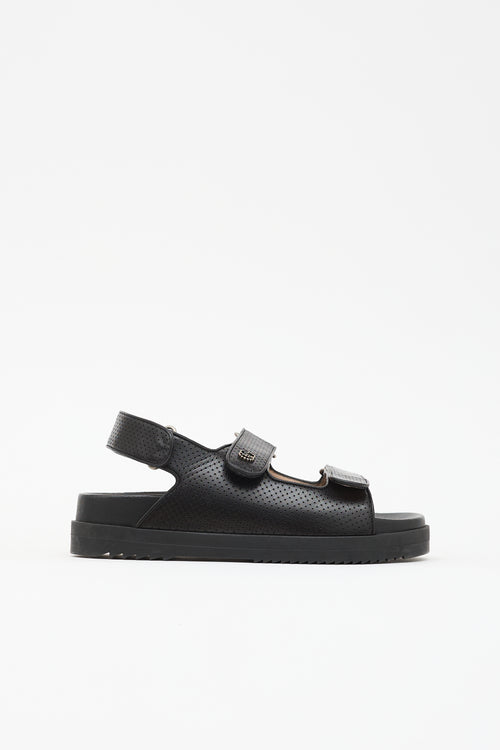 Gucci Leather GG Dad Sandal