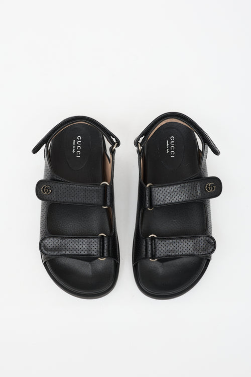Gucci Leather GG Dad Sandal