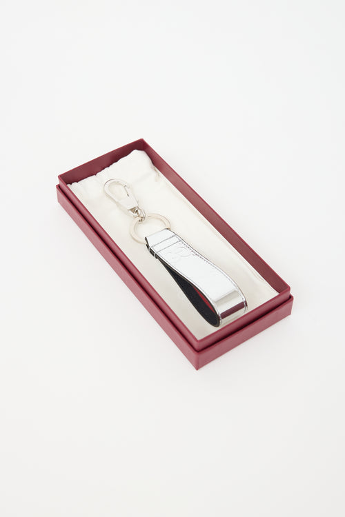 Gucci Leather GG Glam Mirror Keychain