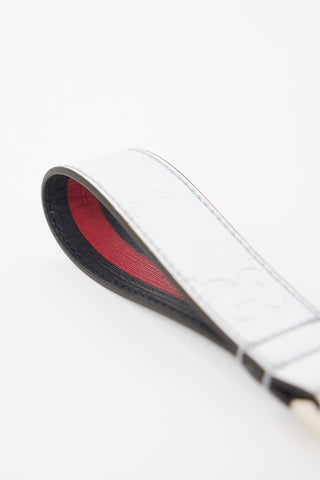 Gucci Leather GG Glam Mirror Keychain