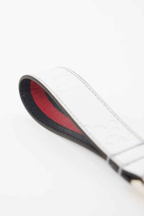 Gucci Leather GG Glam Mirror Keychain