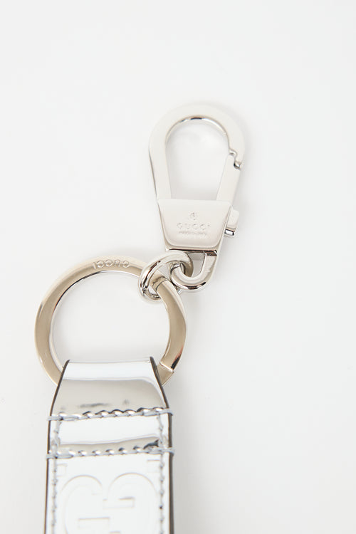 Gucci Leather GG Glam Mirror Keychain