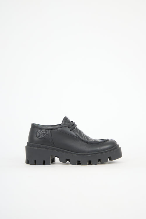 Gucci Leather GG Marmont Boot