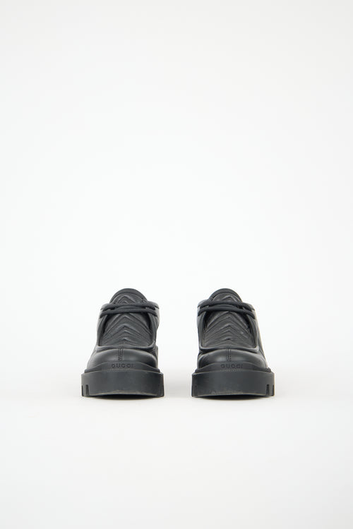 Gucci Leather GG Marmont Boot
