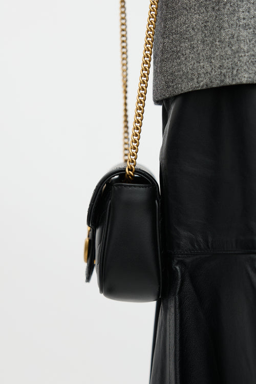 Gucci Leather GG Marmont Mini  Bag
