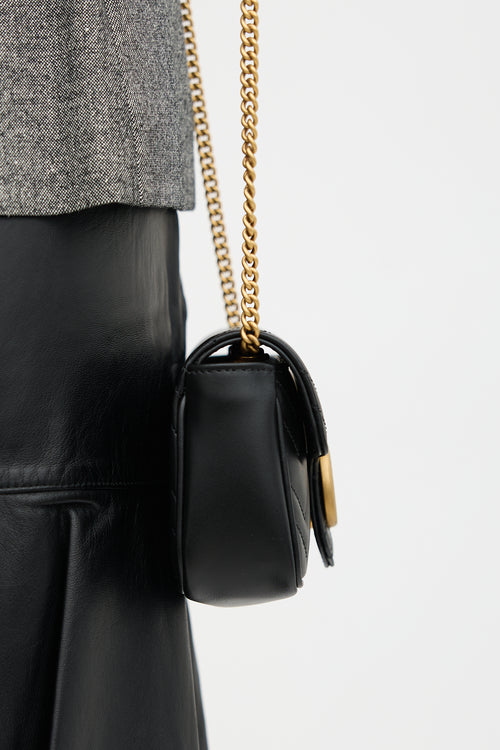 Gucci Leather GG Marmont Mini  Bag
