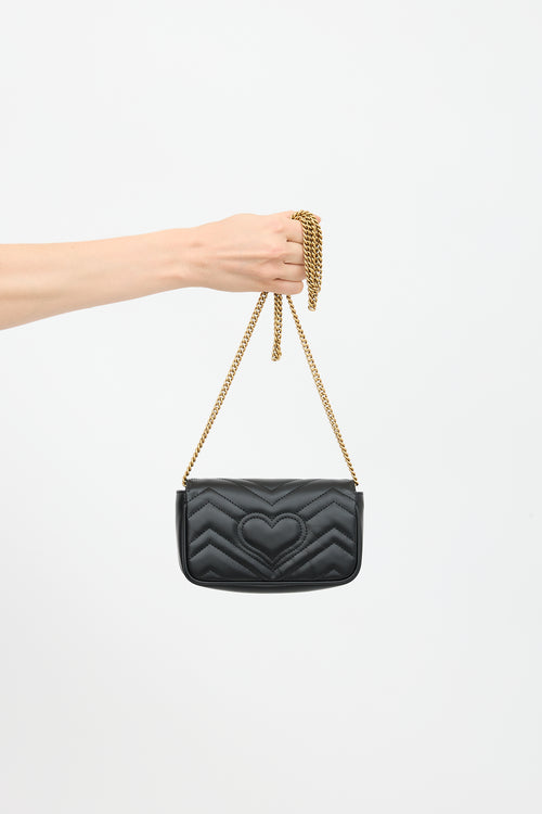 Gucci Leather GG Marmont Mini  Bag