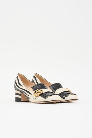 Gucci Leather GG Marmont Pump