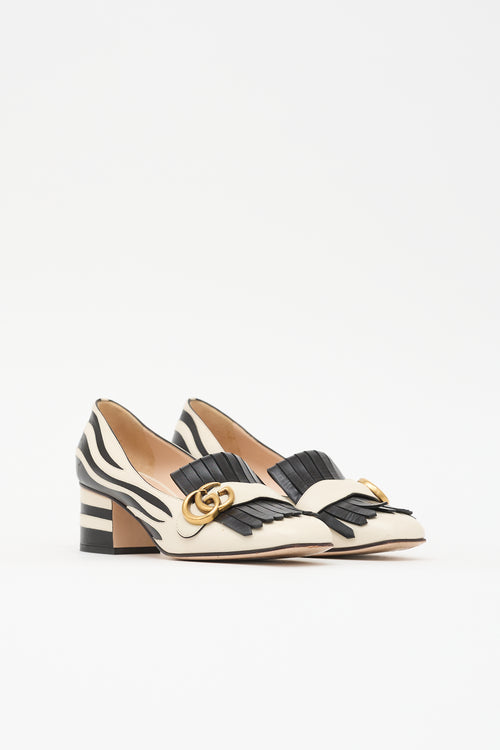 Gucci Leather GG Marmont Pump