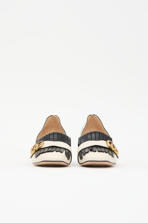 Gucci Leather GG Marmont Pump