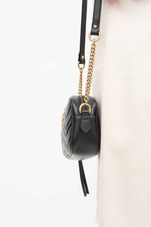 Gucci Leather GG Marmont Small Camera Bag