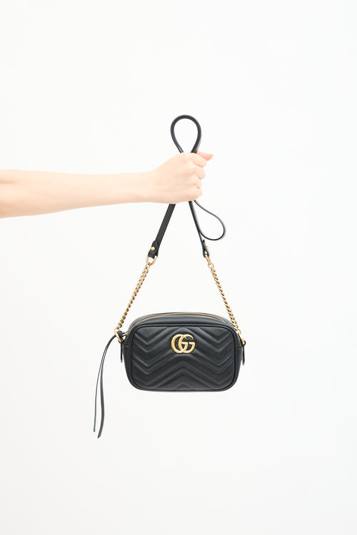 Gucci Leather GG Marmont Small Camera Bag