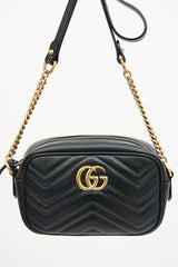 Gucci Leather GG Marmont Small Camera Bag