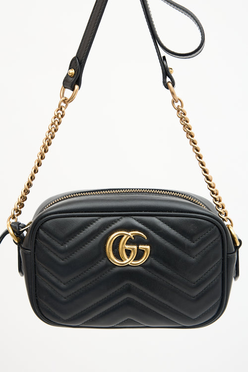 Gucci Leather GG Marmont Small Camera Bag