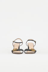 Gucci Leather GG Lifford Sandal