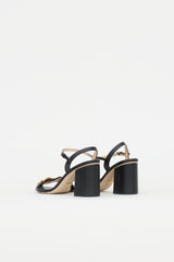 Gucci Leather GG Lifford Sandal