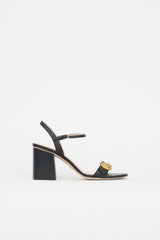 Gucci Leather GG Lifford Sandal