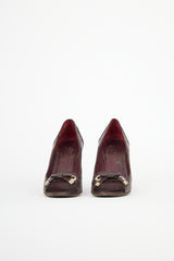 Gucci Leather Guccissima Bow Pump