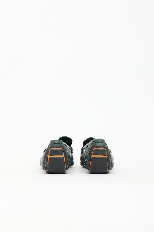 Gucci Leather Guccissima Driver Loafer