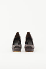 Gucci Leather Guccissima Pump
