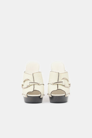 Gucci Leather Guccissima Mule
