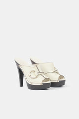 Gucci Leather Guccissima Mule