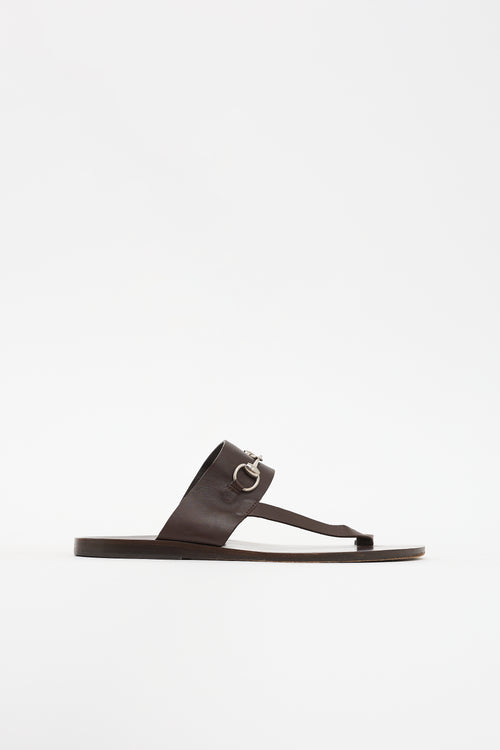 Gucci Leather Hardware Sandal
