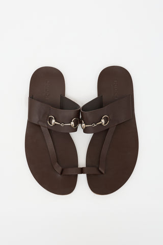 Gucci Leather Hardware Sandal
