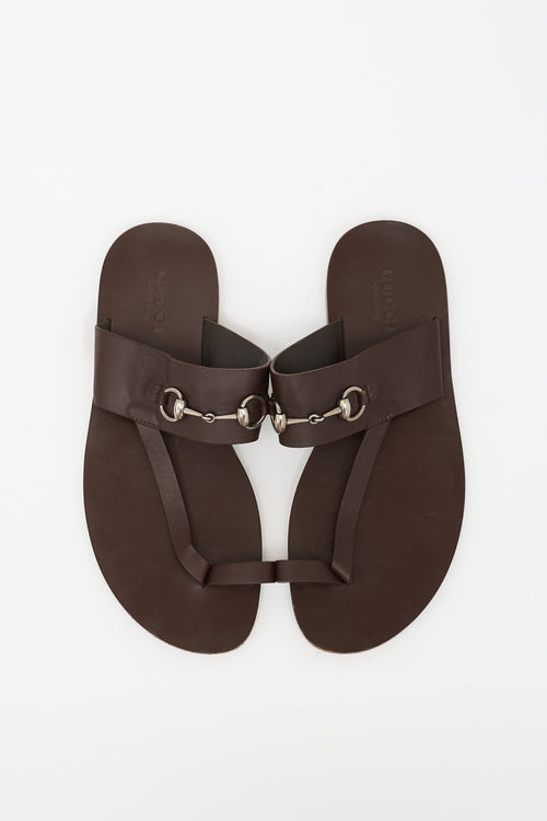 Gucci Leather Hardware Sandal