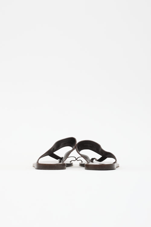 Gucci Leather Hardware Sandal