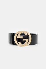 Gucci Leather Interlocking GG Belt