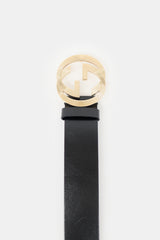 Gucci Leather Interlocking GG Belt