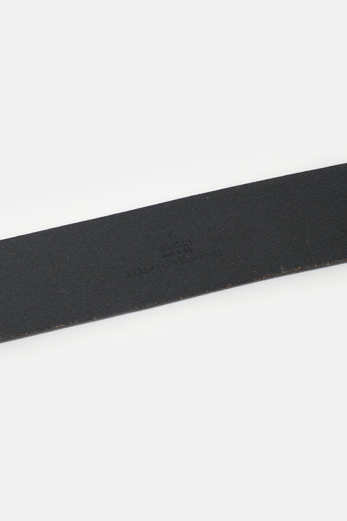 Gucci Leather Interlocking GG Belt