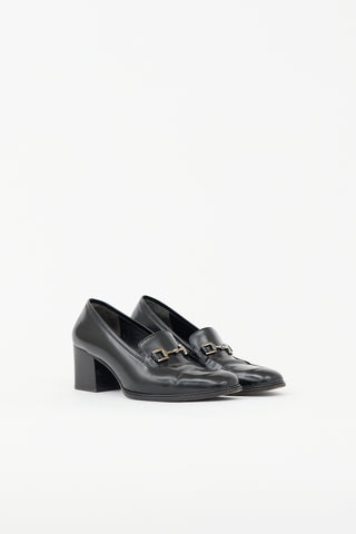 Gucci Vintage Leather Embellished Pump