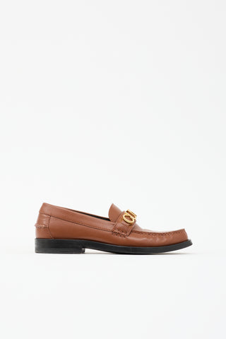 Gucci Leather Logo Loafer