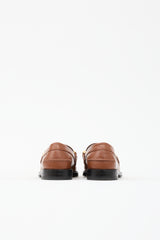Gucci Leather Logo Loafer