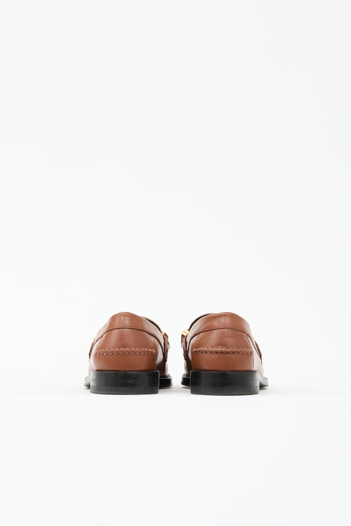 Gucci Leather Logo Loafer