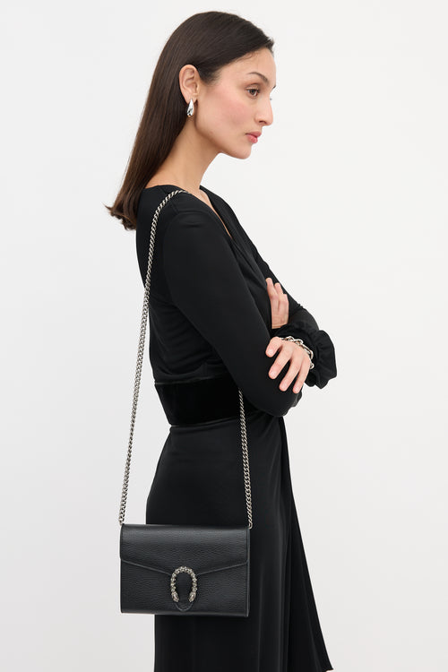 Gucci Leather Mini Dionysus Clutch Bag