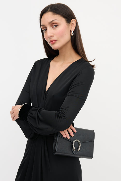 Gucci Leather Mini Dionysus Clutch Bag