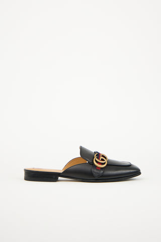 Gucci Leather Peyton GG Mule