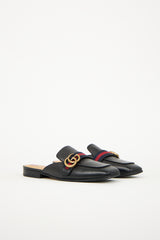 Gucci Leather Peyton GG Mule