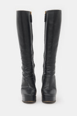 Gucci Leather Platform Knee Boot