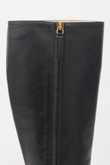 Gucci Leather Platform Knee Boot