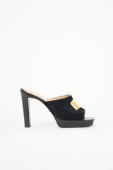 Gucci Leather Platform Mule