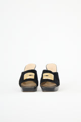 Gucci Leather Platform Mule