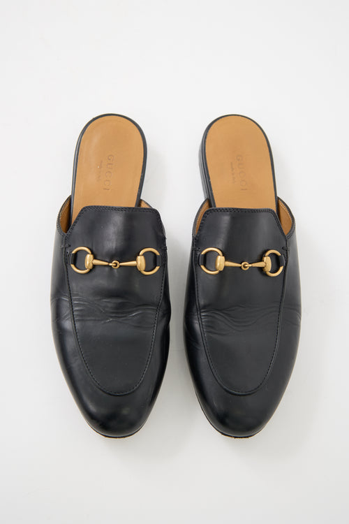 Gucci Leather Princetown Mule