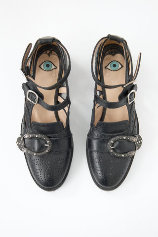 Gucci Leather Queercore Brogue Flat