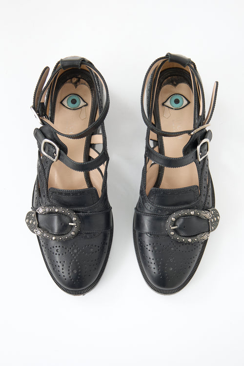 Gucci Leather Queercore Brogue Flat